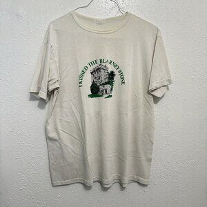 Vintage Single Stitch Short Sleeve T-shirt I Kissed the Blarney Stone Mens XL